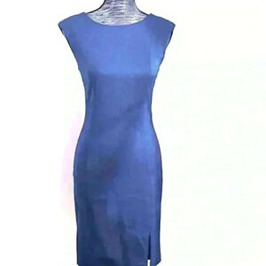 ICÔNE EXCLUSIVITY SIMONS BLUE CREPE DRESS From SIMONS.SIZE  SMALL